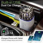 Car Air Purifier Ionizer - 12V Plug-in Ionic Anti-Microbial Car Deodorizer - - Image 5