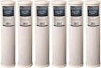 Bluonics 4.5 x 20" Carbon Block Water Filters 6 pcs 4.5" x 20" Cartridges by BLUONICS