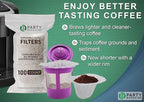 PARTY BARGAINS 300 Compact White Coffee Filter Liners – Disposable, Compatible - Image 5