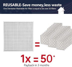24x24x1 Electrostatic Air Filter, Washable & Reusable Aluminum AC/HVAC Furnace - Image 2