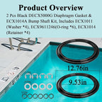2 Pcs Diaphragm Gasket, Fits Hayward Perflex DECX5000G, EC50AC Series Extended - Image 2