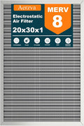 20x30x1 Reusable Air Filter, MERV 8, Permanent Electrostatic Air Filter by Unknown