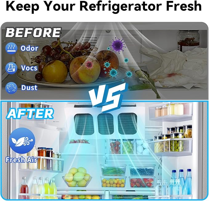 6-Pack Refrigerator Air Filter Replacement - Image 4