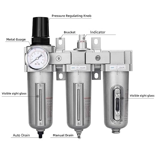 NANPU 1/2" NPT Industrial Grade 3 Stage Air Drying System - Image 2