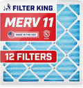 Filter King 13x20x1 Air Filter | 12-PACK | MERV 11 HVAC Pleated A/C Furnace by FilterKing