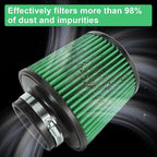 Cold Air Intake Filter High Performance Washable Filter Clamp-On Replacement - Image 3