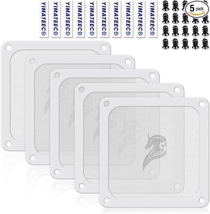 120mm Fan Filter PC Dust Filter Computer Fan Grills Dust Mesh Magnetic Frame PC by YIMATEECO
