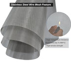 Stainless Steel Mesh Screen, 15.7"x47.2", Woven Fine Wire Mesh, Window Screen - Image 3