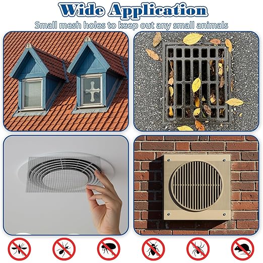 6 Pcs Stainless Steel Wire Mesh Sheet 20 Mesh Air Vent Fine Meshs 1mm Hole - Image 6