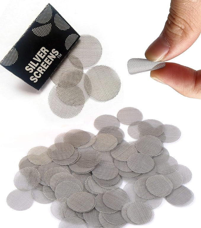 Stainless Steel Metal Pipe Screen Filters 20mm Bowl Screens Gauzes Pipe Screen by Golden+Beads