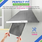 Stove Hood Vent Filter 10.5" x 8.8" 41F 97007696 Fits Nutone & Broan Range Hood - Image 5