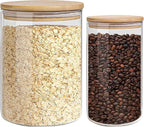 Glass Storage Jars Set Elegant Containers by EQEYBRAND