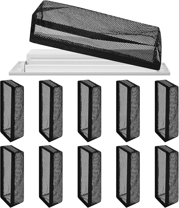Zonon 12 Pcs 4 x 10 Inch Floor Register Cover Trap Vent Screen by Zonon