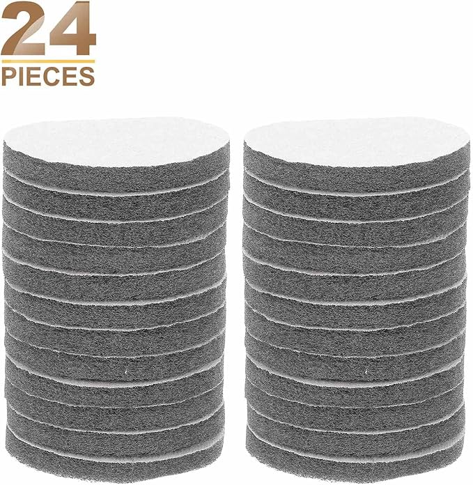 HARFINGTON 24pcs Scrubber Scouring Pads 800 Grits 4 Inch Drill Power Brush Hoop - Image 3