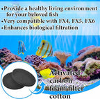 Timgle 20 Pcs Fx4 Carbon Filter Pads Carbon Foam Compatible - Image 4