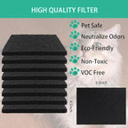 Lubise 8 Pcs 0.5in Charcoal Filters Compatible - Image 2