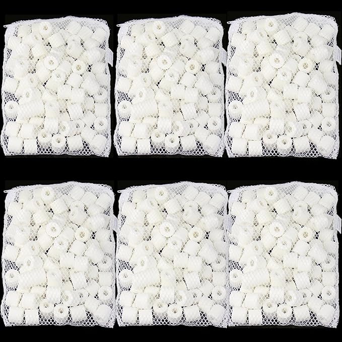 AQUANEAT Bio Ceramic Rings 6 lbs Aquarium Sump Filter Media Fish Tank Koi Pond - Image 2