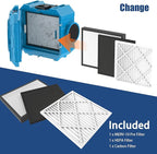 800CFM Hepa Air Scrubber with 3-Stage Filtration, Stackable Negative Air Machine - Image 5