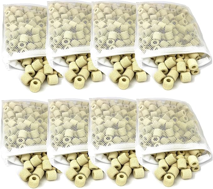 Ceramic Filter Media Bio Filter Rings 1lb / 2lb / 4lb / 8lb by Reefing+Art