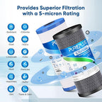 PUREPLUS 5 Micron 4.5"x10" Whole House Water Filter Combo Kit - Image 4