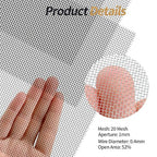 4 Pack 304 Wire Mesh Screen, 11.8"X8.2" Heat-Resisting Metal Mesh, 20 Mesh - Image 5