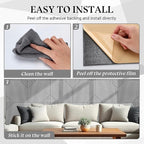 6 Pack Large Acoustical Wall Panels 23.6 x 23.6 Inches Acoustic Peel and Stick - Image 5