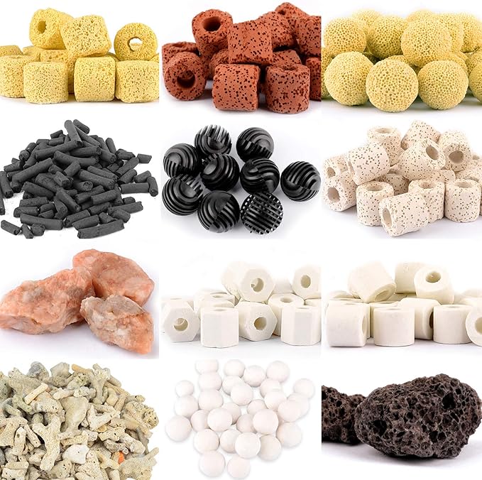 Aquarium Filter Media: 12-in-1 Bio Balls & Ceramic Rings Kit by Mei+Ting