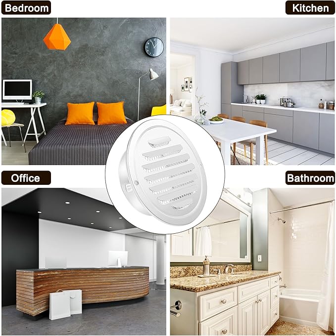 Zonon 36 Pcs Stainless Steel Soffit Vents 4 Inch Round Dryer Vent Cover - Image 6