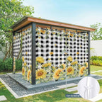 Sunflowers Outdoor Curtains for Patio Summer Floral Eucalyptus Leaf Buffalo - Image 7