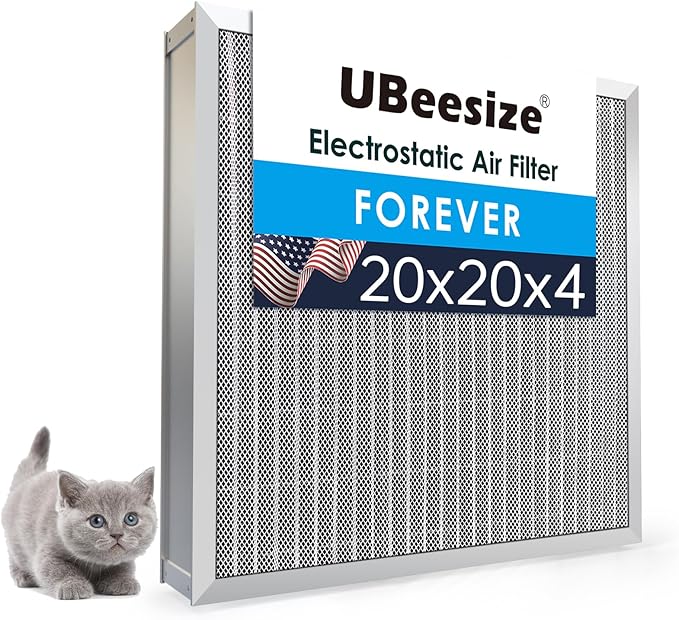 UBeesize 20x20x4 Reusable Electrostatic Air Filter HVAC AC Furnace Filter by UBeesize