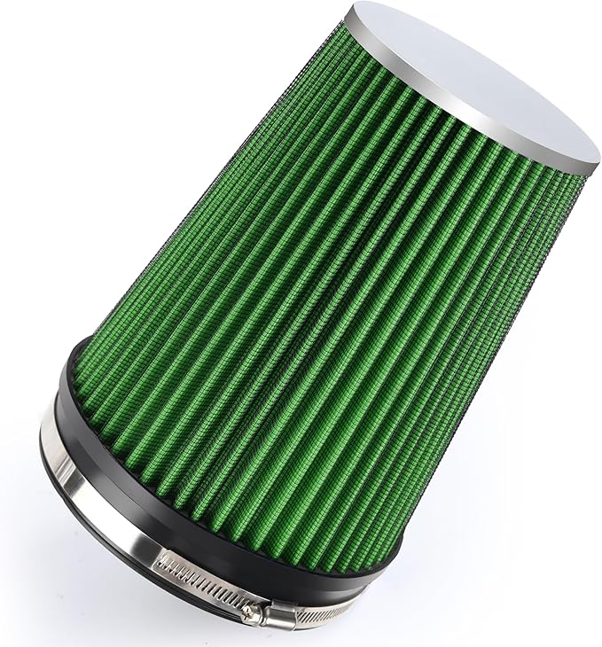 6" 152mm Cold Air Intake Filter Clamp-On Replacement High Flow Inlet Air Filter by DrivewithConfidence