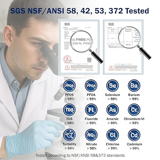 Frizzlife 600GPD Reverse Osmosis Water Filter System, NSF/ASNI 58&53&42&372 - Image 2