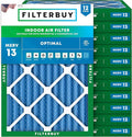 Filterbuy 13x20x2 Air Filter MERV 13 Optimal Smoke & Allergy Defense, by Filterbuy