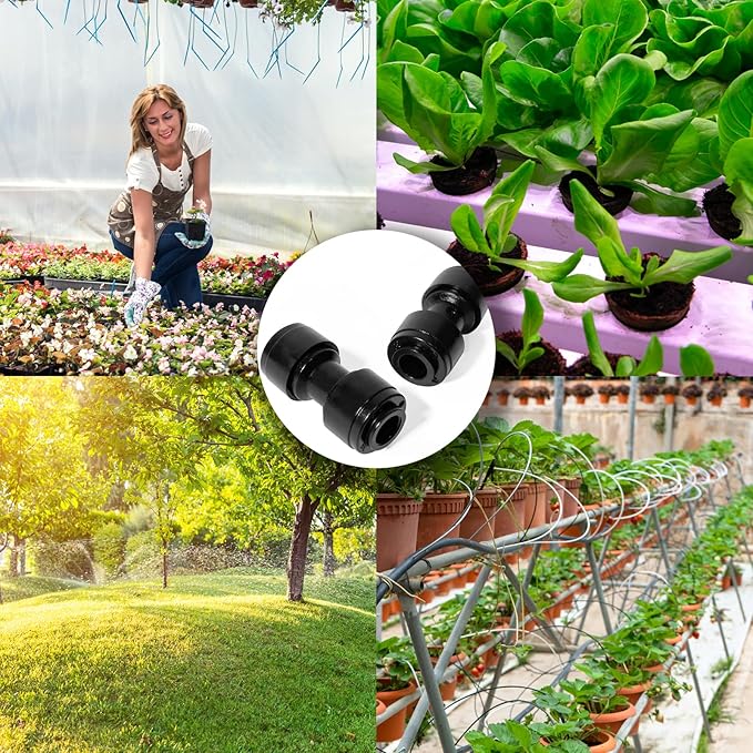 30 Pack Quick Connect 1/4" Drip Irrigation Coupling Connectors, Universal - Image 7
