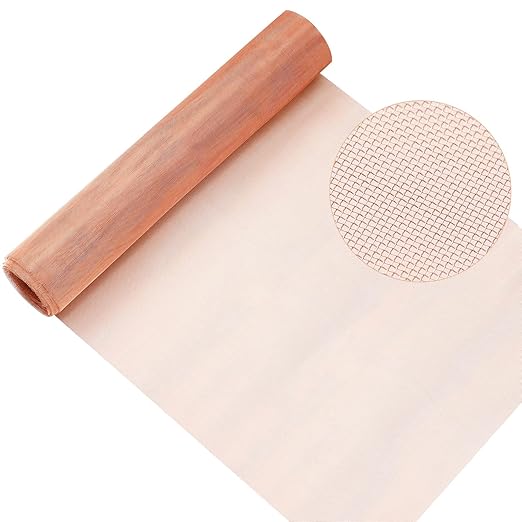 Therwen 24 Inch x 35 ft Copper Mesh Screen 99.9% Pure Copper 40 Mesh Roll Wire by Therwen