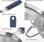 U-Taste Small Fine Mesh Strainer: 18/8 Stainless Steel 3.35in 30 Mesh Kitchen - Image 6
