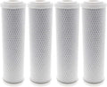 Tier1 10 Micron 10 Inch x 2.5 Inch | 4-Pack Whole House Carbon Block Water by Tier1