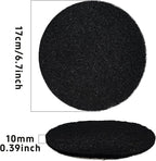 6PCS 6.7” Round Compost Bin Charcoal Filters, 0.4” Thick Activated Carbon - Image 2