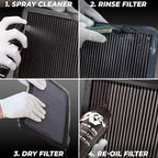 K&N Air Filter Cleaning Kit: Squeeze Bottle Filter Cleaner and Black Oil Kit; - Image 6