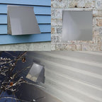 10 Inch Hooded Wall Vent with Screen and Damper, Outdoor Wall Exhaust Vent - Image 8