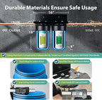 iSpring WGB21B-KS+AHPF12MNPT16X2 2-Stage Whole House Water Filtration System w/ - Image 5