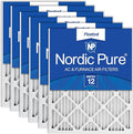 Nordic Pure 16x25x1 Pleated MERV 12 Air Filters 6 Pack by NordicPure