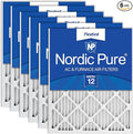 Nordic Pure 16x16x1 Pleated MERV 12 Air Filters 6 Pack by NordicPure