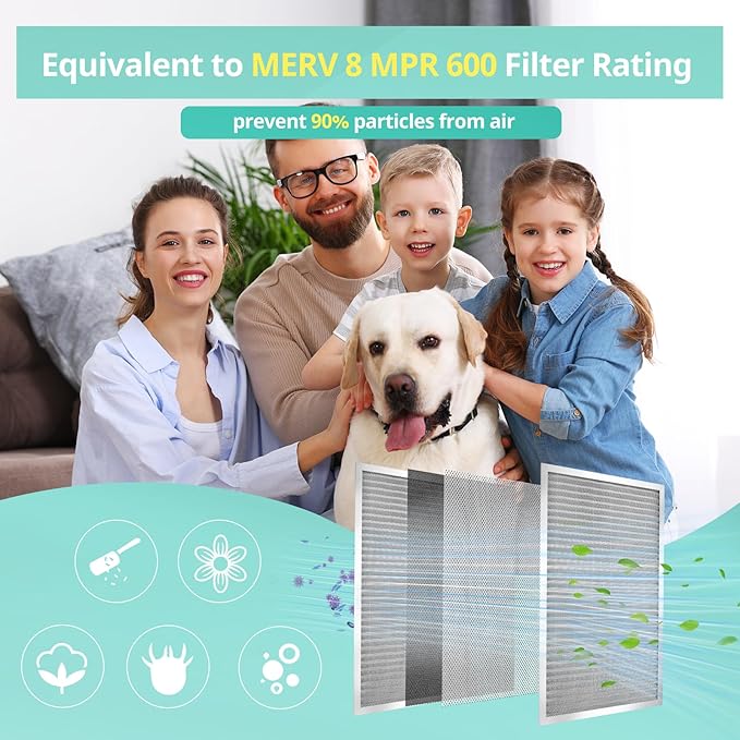14x24x1 Electrostatic Air Filter, Washable & Reusable Aluminum AC/HVAC Furnace - Image 7
