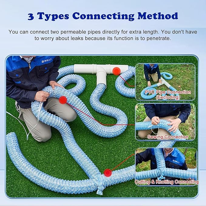 French Drain Pipe for Lawn, L 85ft) - Image 2