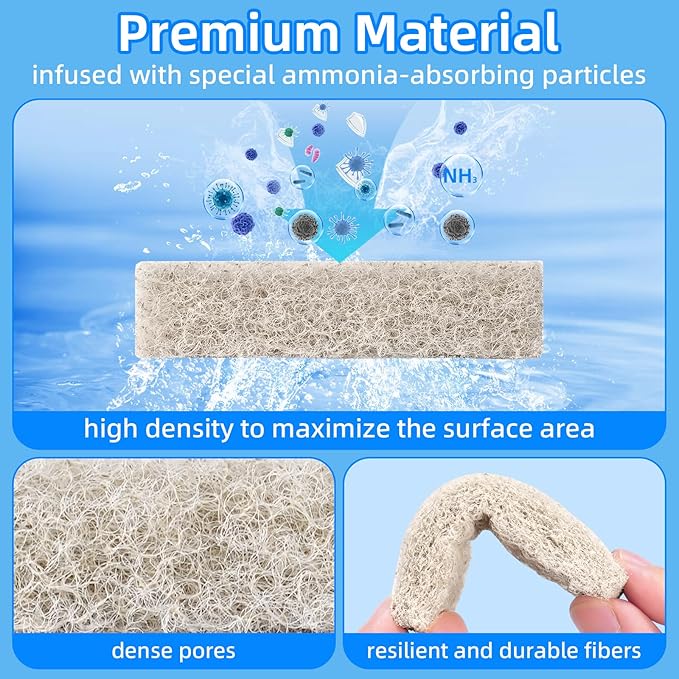 AQUANEAT 24- Pack Replacement Ammonia Reducer Pads Compatible - Image 5