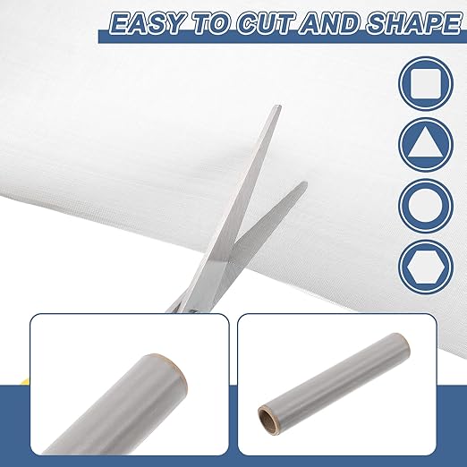 uxcell 80 Mesh 39" x 10" Woven Wire Mesh, 316 Stainless Steel Air Vent Filter - Image 4
