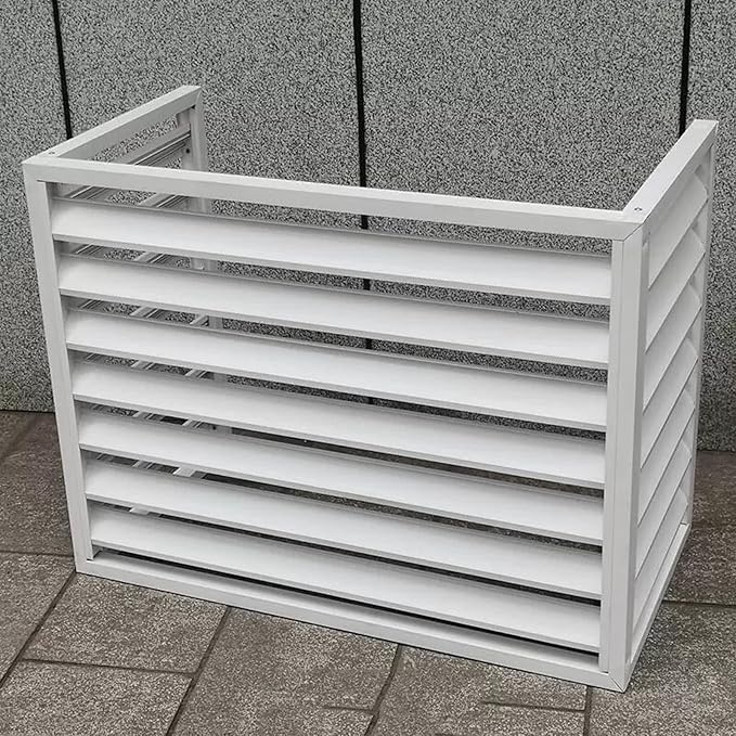 Freestanding Louvered Space Divider, outdoor garbage can enclosures, balcony by Unknown