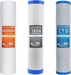APPLIED MEMBRANES INC. Whole House Water Filter Replacement Filter Cartridge Set by AppliedMembranesInc