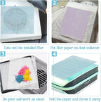 900 Sheets Nail Dust Collector Filter Paper, Disposable Dust Collector Sheet - Image 5